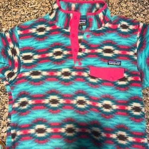 Vintage Patagonia Synchilla Wild Desert Snap Fleece Oversized Pullover Sweater